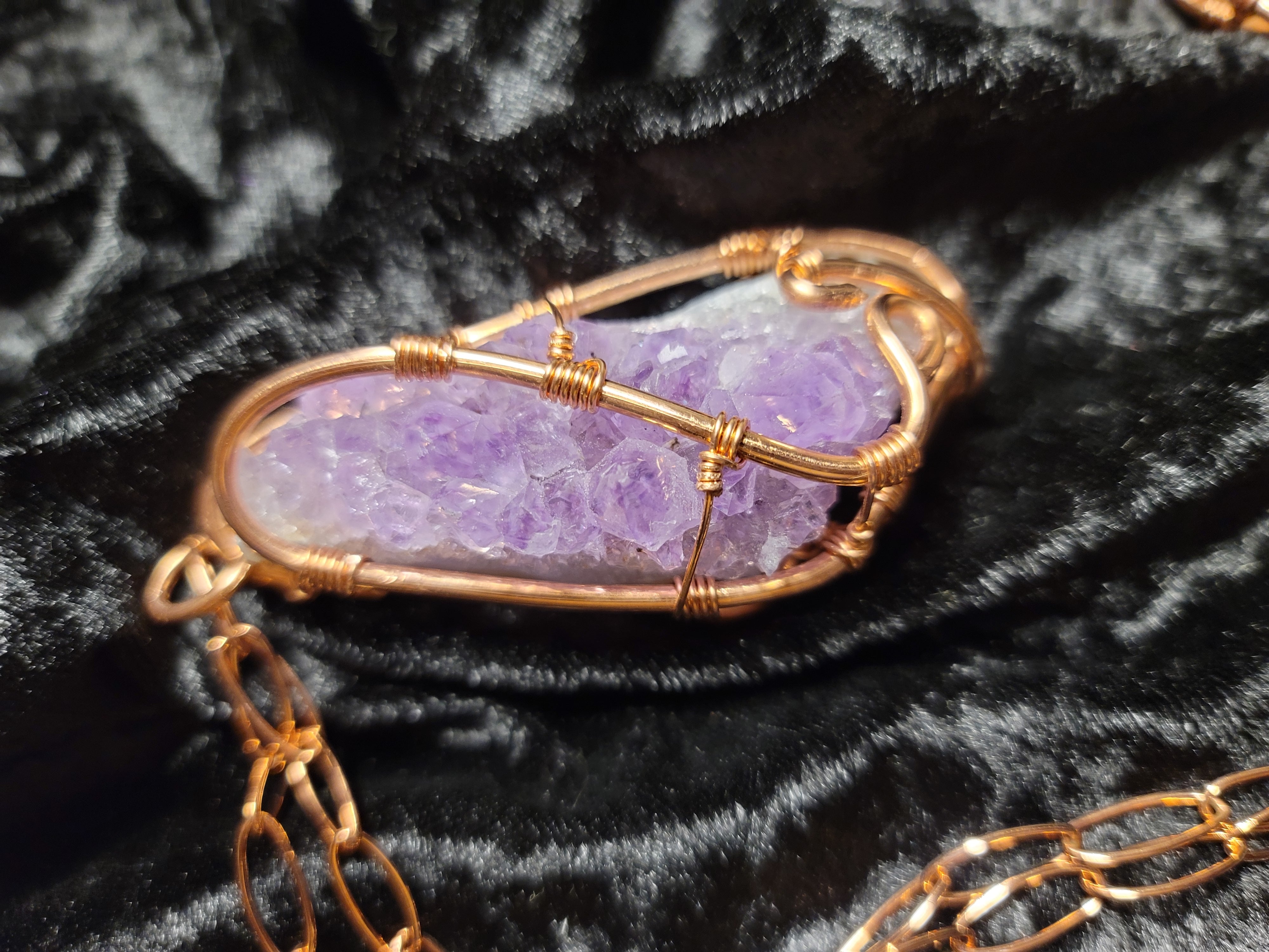 Large Amethyst Cluster Chain 🔮