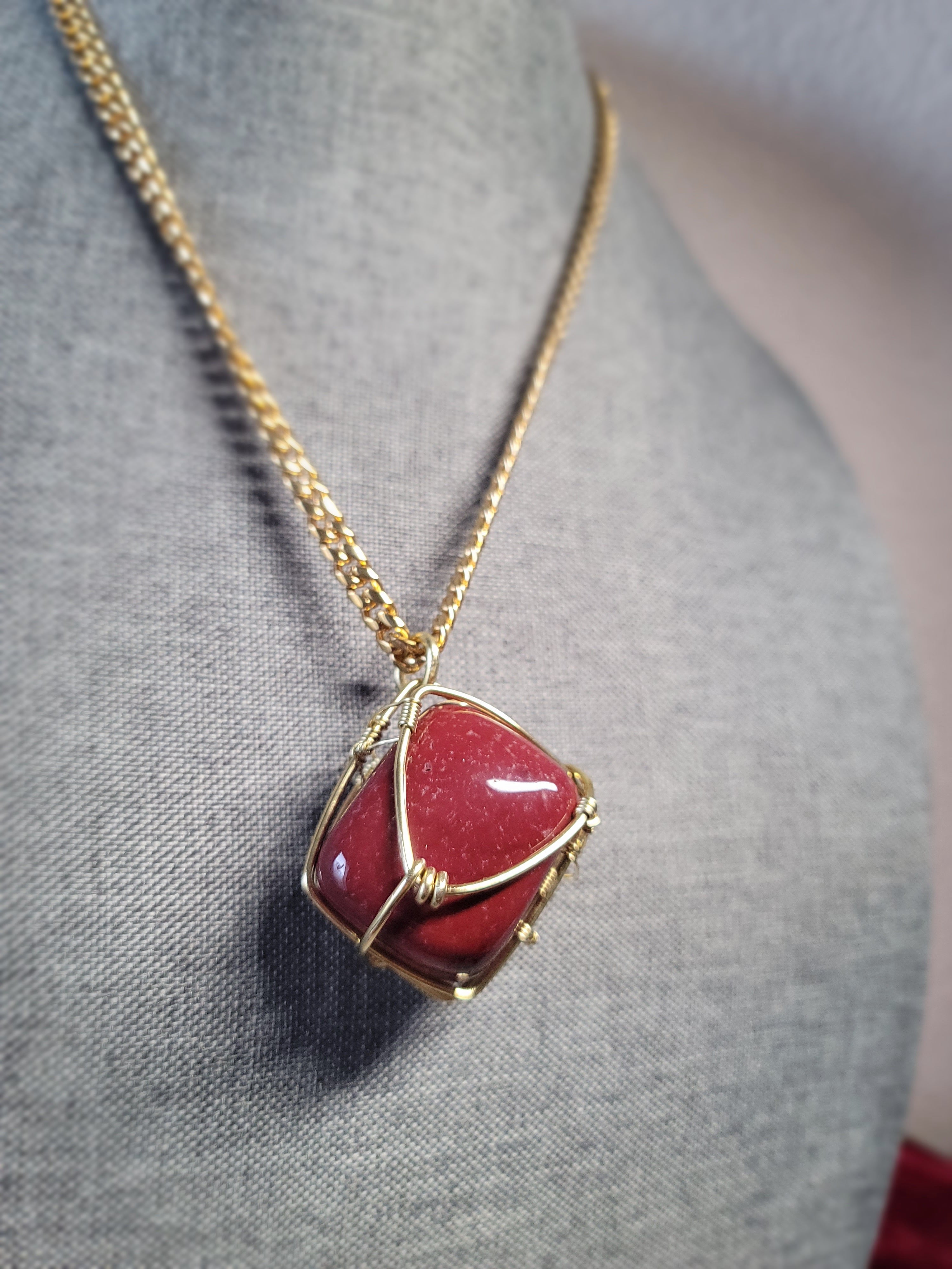 Red Jasper for K. To be wrapped in black🖤